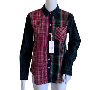 Vineyard Vines Holiday Plaid Party Relaxed Button